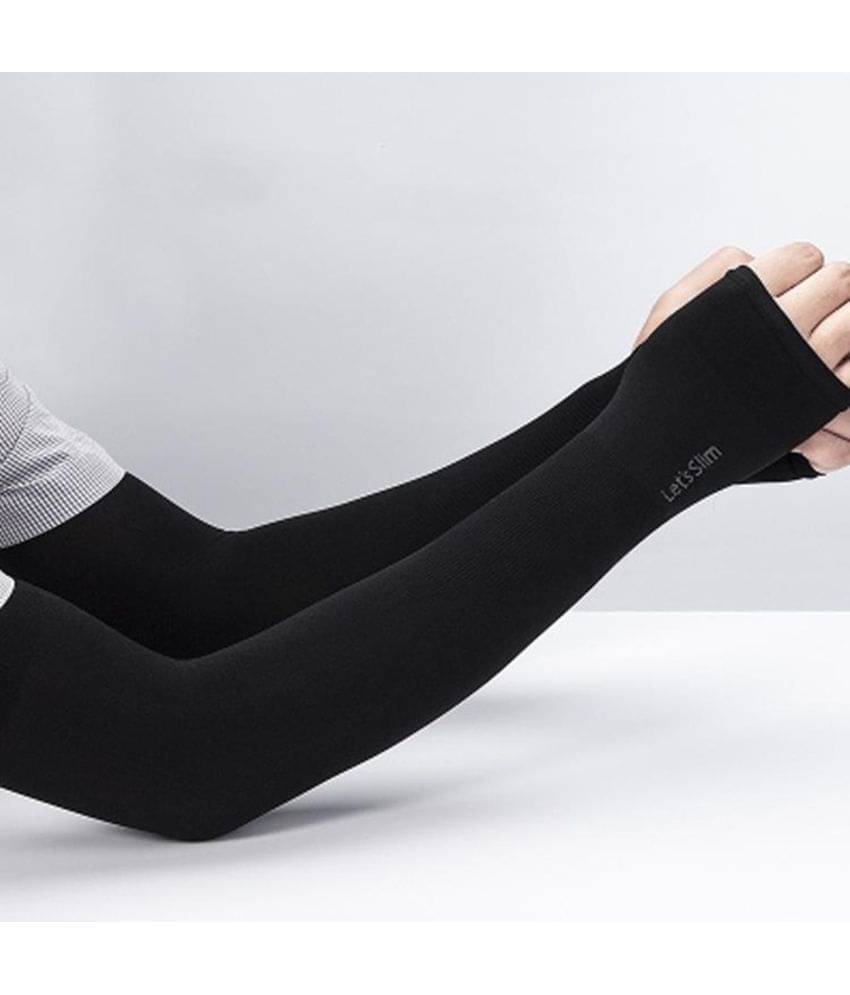 Auto Hub Black Solid Riding Sleeves ( Set of 2 )     			Auto Hub Black Solid Riding Sleeves ( Set of 2 )