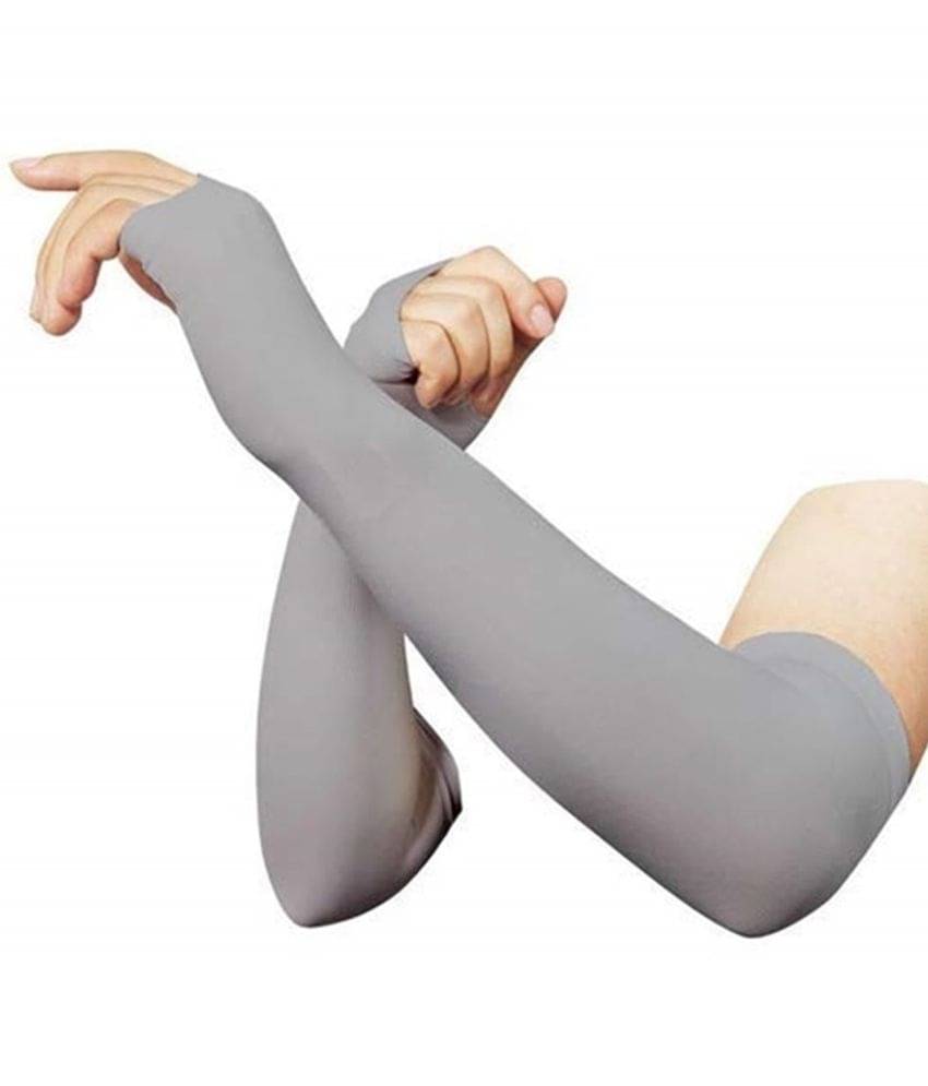 Auto Hub Grey Solid Riding Sleeves ( Set of 2 ) Auto Hub Grey Solid Riding Sleeves ( Set of 2 )