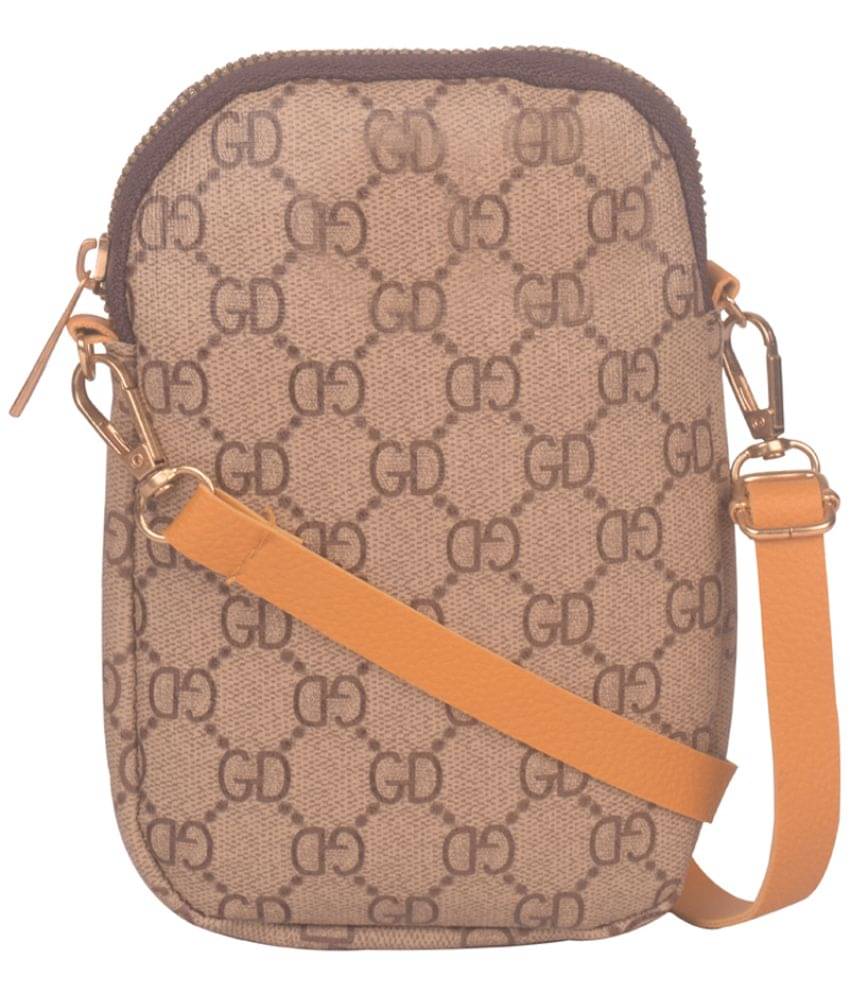     			Bagkok Sling Bag PU Set of 1 ( Beige )