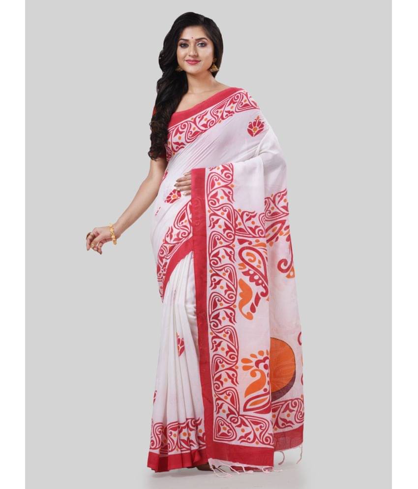 Desh Bidesh Cotton Printed Saree With Unstitched Blouse Piece ( Multicolour )     			Desh Bidesh Cotton Printed Saree With Unstitched Blouse Piece ( Multicolour )