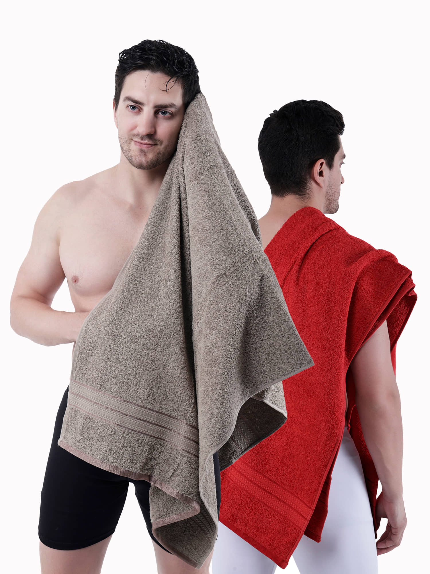 Dollar Cotton Printed 500 -GSM Bath Towel ( Pack of 2 ) - Multicolor - Towels | Buy online on ZillyBuy