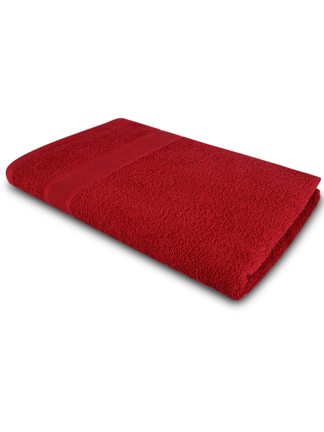 Dollar Cotton Striped 500 -GSM Bath Towel ( Pack of 1 ) - Red - Towels | Buy online on ZillyBuy