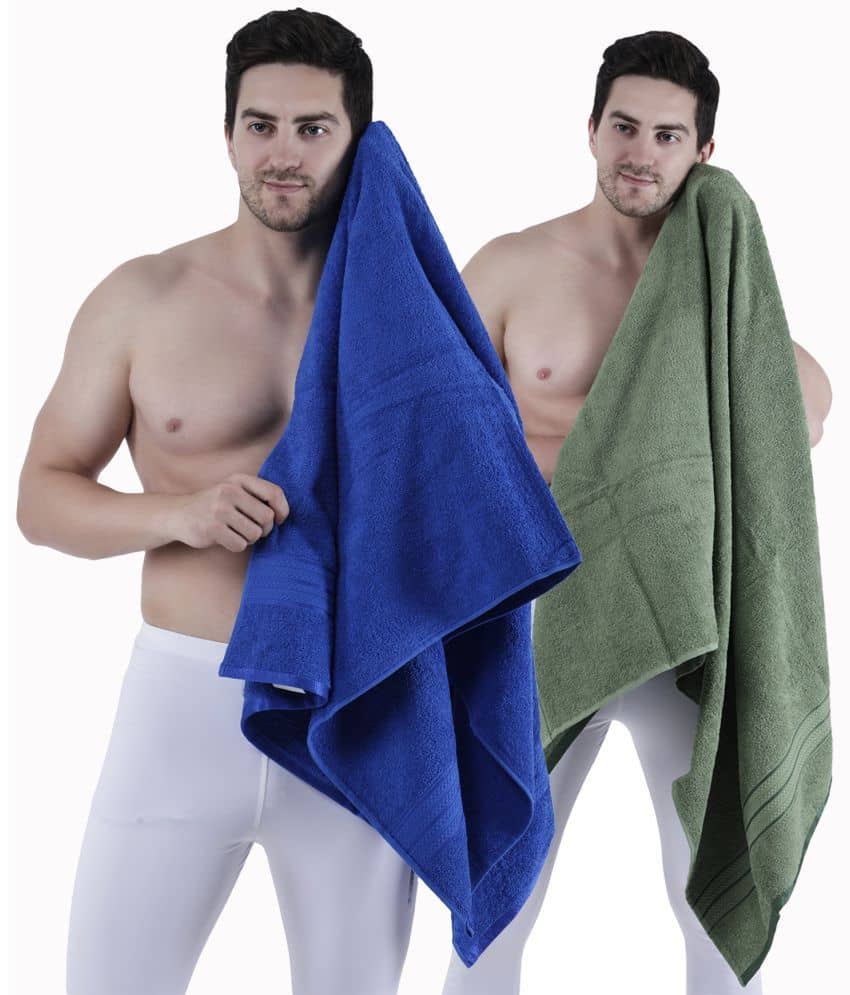 Dollar Cotton Striped 500 -GSM Bath Towel ( Pack of 2 ) - Multicolor - Towels | Buy online on ZillyBuy