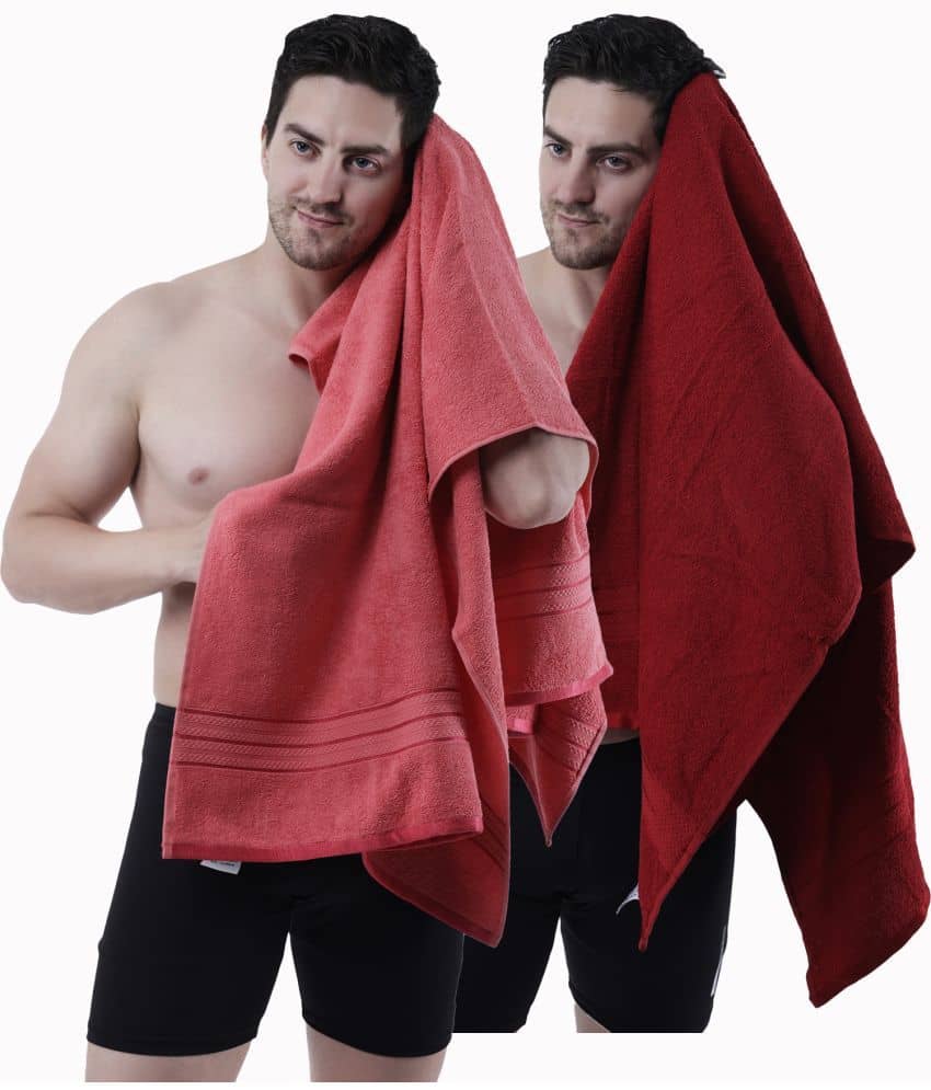 Dollar Cotton Striped 500 -GSM Bath Towel ( Pack of 2 ) - Multicolor - Towels | Buy online on ZillyBuy