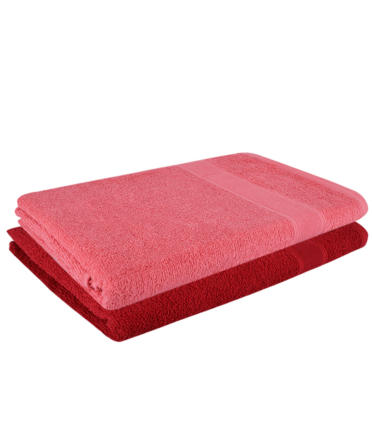 Dollar Cotton Striped 500 -GSM Bath Towel ( Pack of 2 ) - Multicolor - Towels | Buy online on ZillyBuy