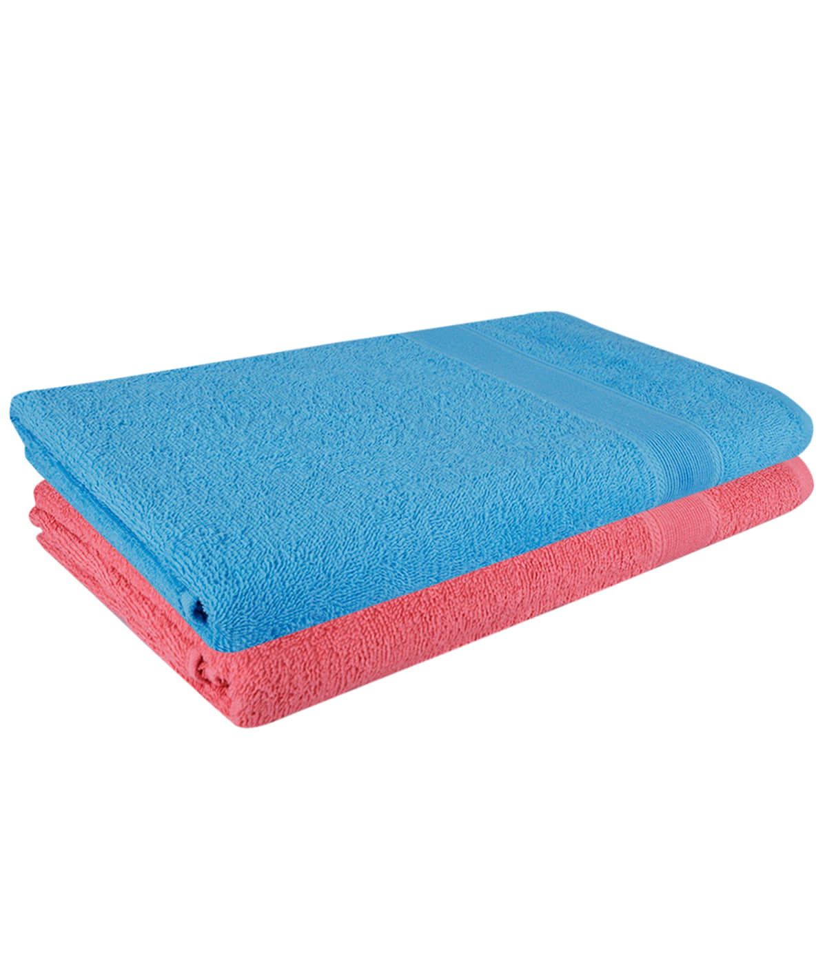 Dollar Cotton Striped 500 -GSM Bath Towel ( Pack of 2 ) - Multicolor - Towels | Buy online on ZillyBuy