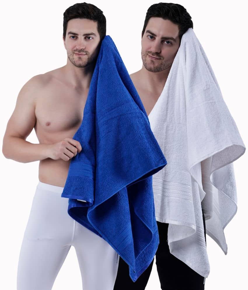 Dollar Cotton Striped 500 -GSM Bath Towel ( Pack of 2 ) - Multicolor - Towels | Buy online on ZillyBuy
