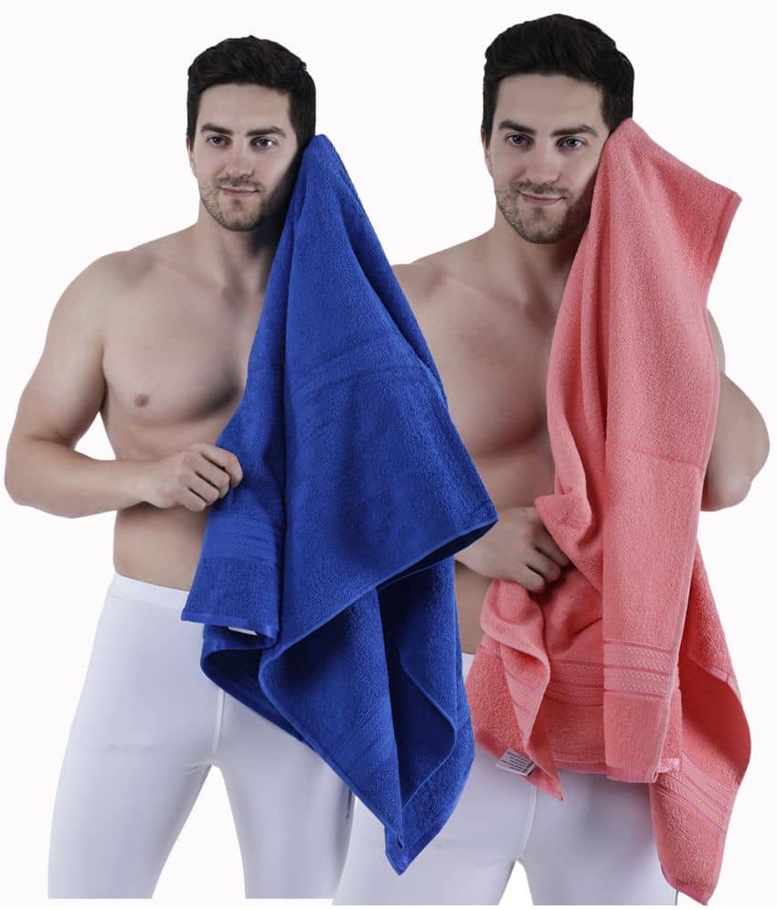 Dollar Cotton Striped 500 -GSM Bath Towel ( Pack of 2 ) - Multicolor - Towels | Buy online on ZillyBuy