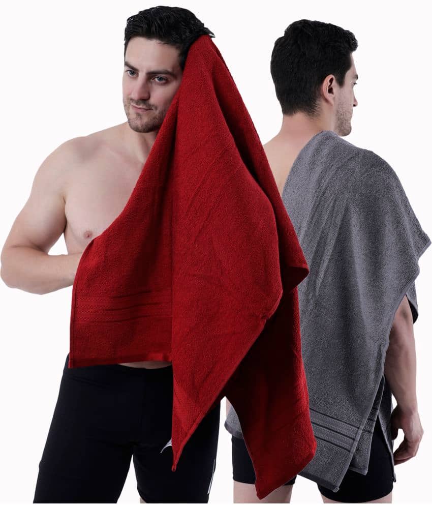 Dollar Cotton Striped 500 -GSM Bath Towel ( Pack of 2 ) - Multicolor - Towels | Buy online on ZillyBuy