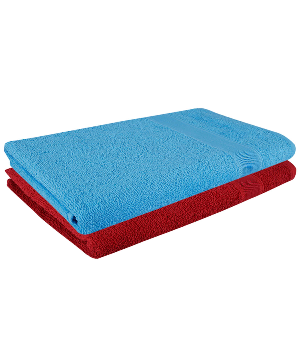 Dollar Cotton Striped 500 -GSM Bath Towel ( Pack of 2 ) - Multicolor - Towels | Buy online on ZillyBuy