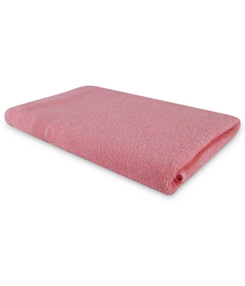 Dollar Cotton Striped 500 -GSM Bath Towel ( Pack of 1 ) - Pink - Towels | Buy online on ZillyBuy