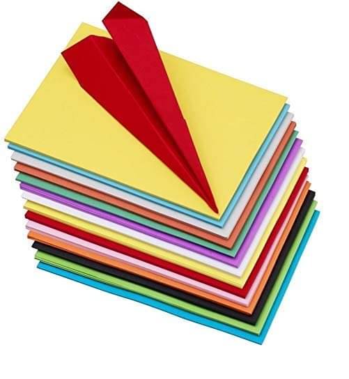 Eclet 40 pcs Color Sheets (180-240 GSM) Copy Printing Papers/Art and Craft Paper A4 Sheets Double Sided Colored Origami Folding School, Office Stationery (Multi Coloured) Eclet 40 pcs Color Sheets (180-240 GSM) Copy Printing Papers/Art and Craft Paper A4 Sheets Double Sided Colored Origami Folding School, Office Stationery (Multi Coloured)