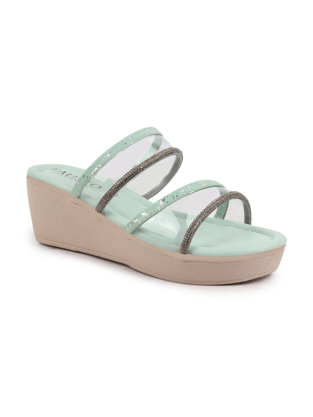     			Fausto Lime Green Women's Flats