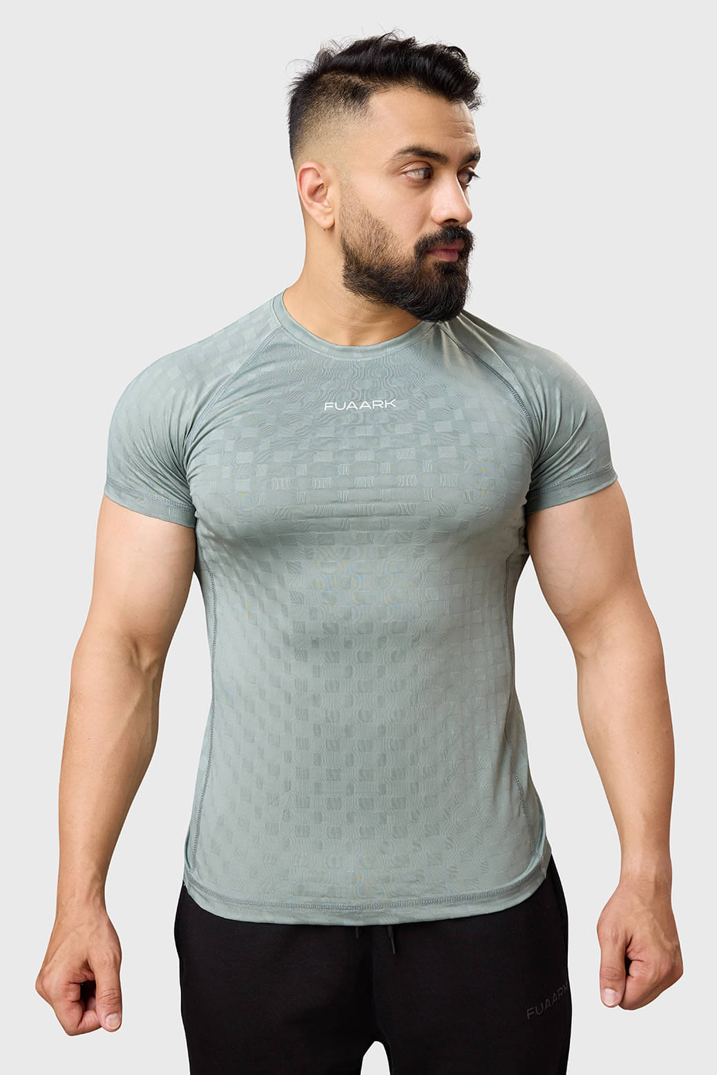     			Fuaark Sea Green Polyester Slim Fit Men's Sports T-Shirt ( Pack of 1 )