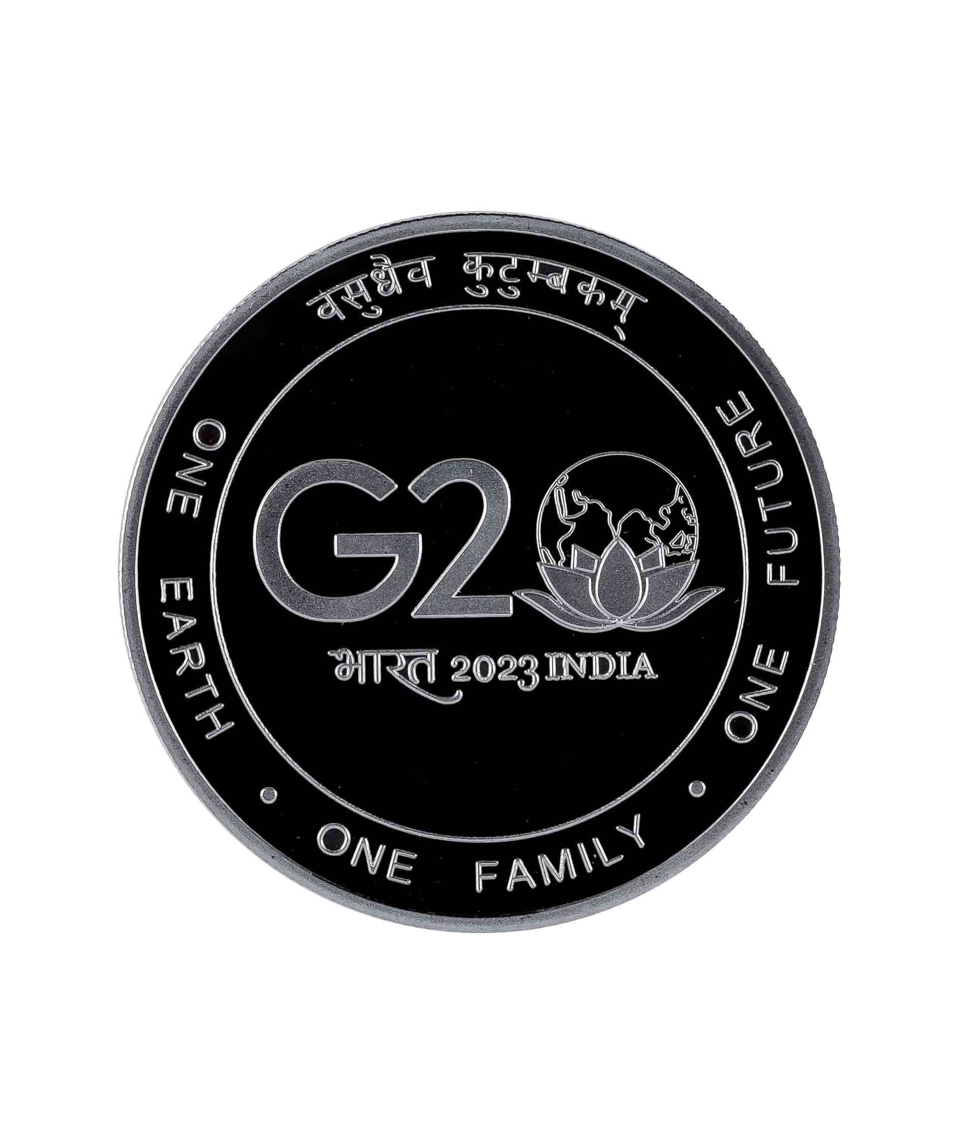     			G20 One Earth One Family One Future Vasudhaiva Kudumbakam - 100 Rupees Coin (Commemorative Issue)