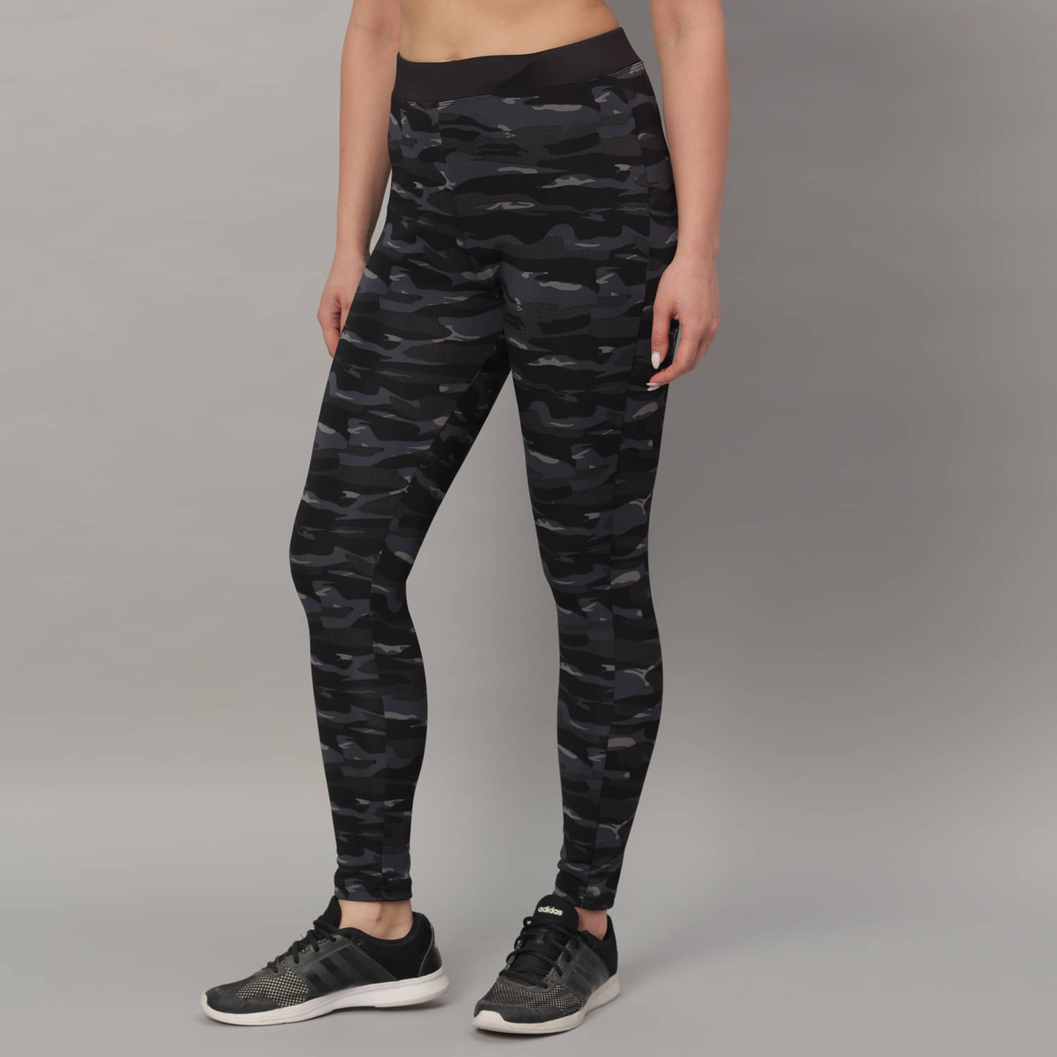     			Glito Blue Poly Spandex Color Blocking Tights - Single