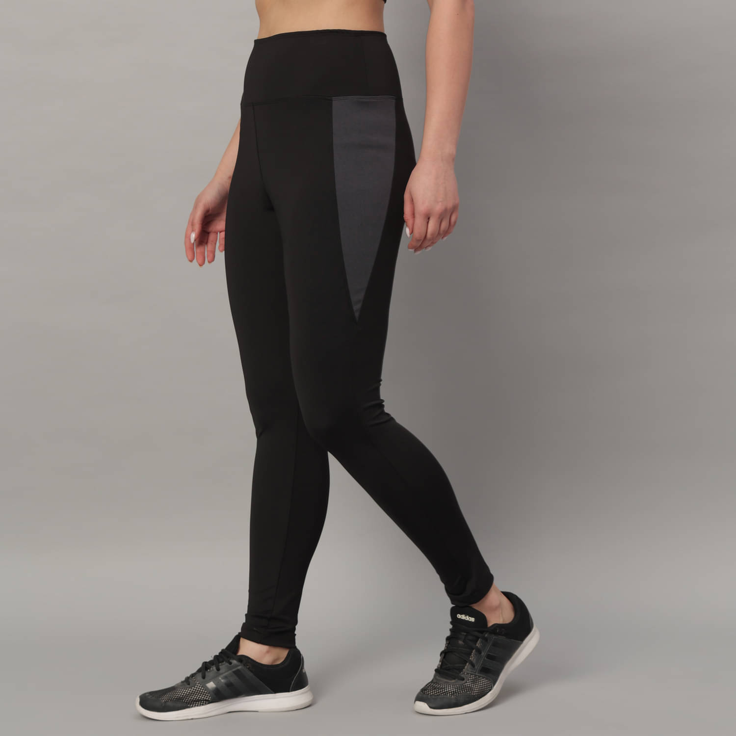     			Glito Green Cotton Blend Color Blocking Tights - Single