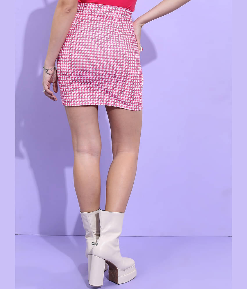 Ketch Pink Polyester Women's Wrap Skirt ( Pack of 1 )