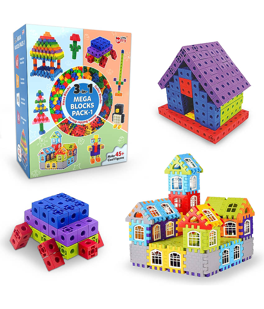 Little Berry 3-in-1 Building Blocks (Pack 1) for Kids - Education & Learning Blocks (125+ pcs) - Toys and Games | Buy online on ZillyBuy
