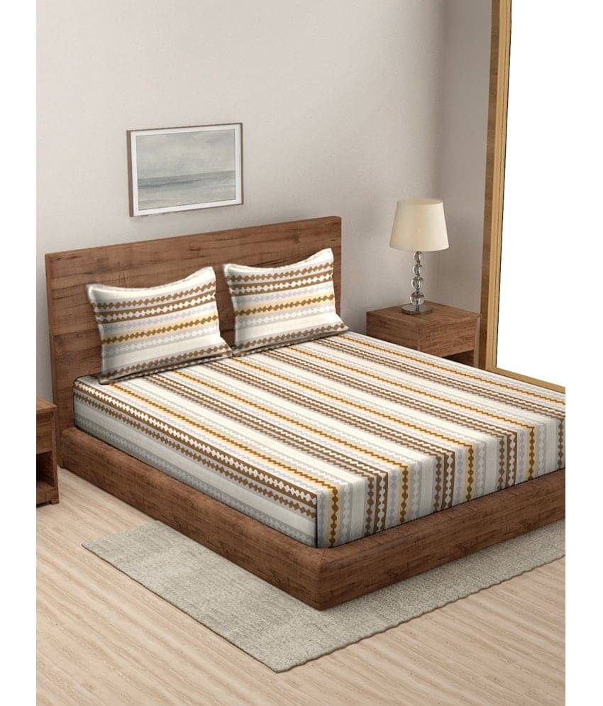 Modefe Microfiber 1 Double Queen Bedsheet with 2 Pillow Covers ( Grey ) Modefe Microfiber 1 Double Queen Bedsheet with 2 Pillow Covers ( Grey )