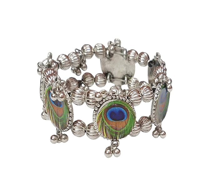PUJVI Silver Bracelet ( Pack of 1 )     			PUJVI Silver Bracelet ( Pack of 1 )