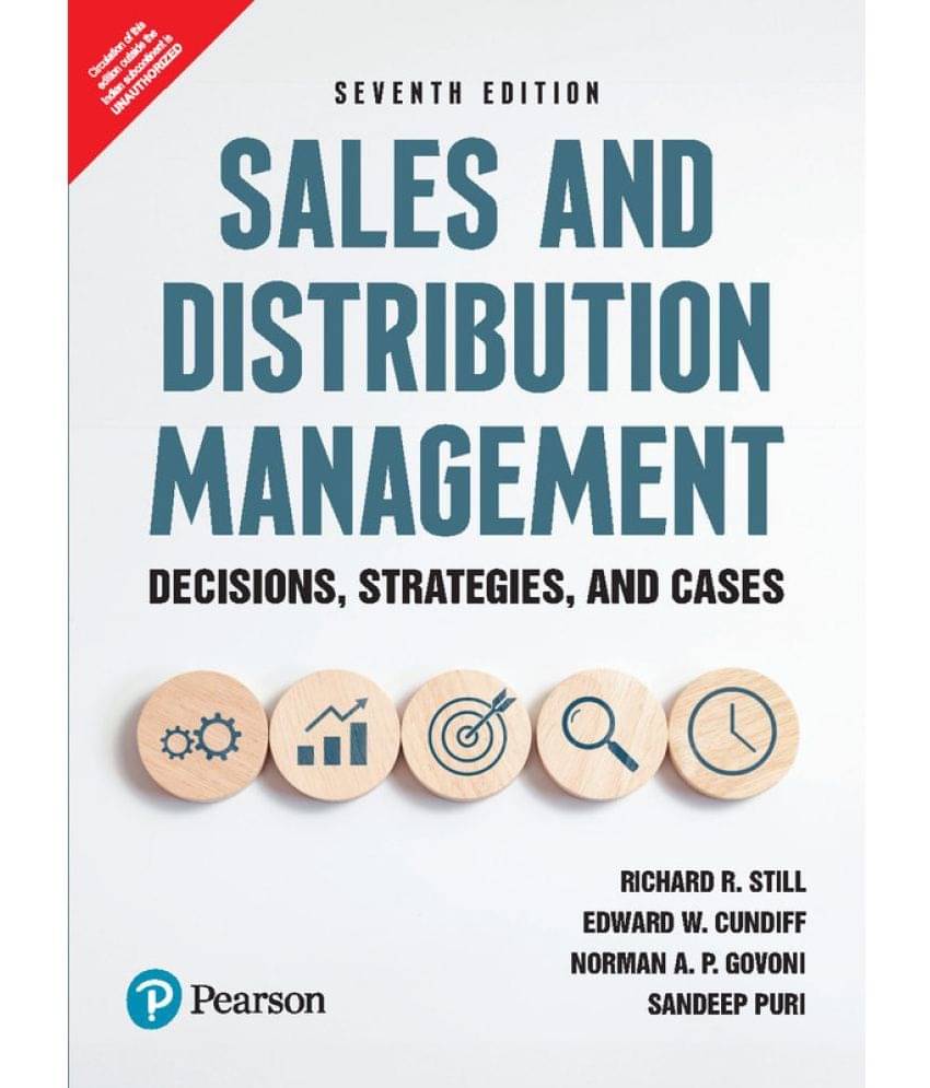     			Sales and Distribution Management: Decisions, Strategies, and Cases, 7th Edition by Pearson