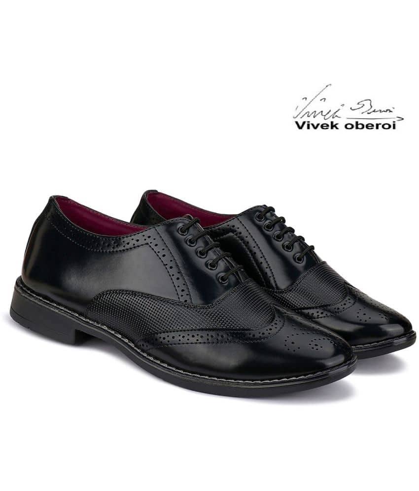 Bersache Black Men's Derby Formal Shoes - Formal Shoes | Buy online on ZillyBuy