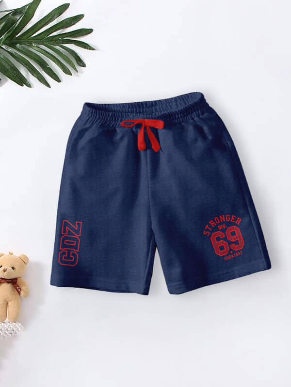     			CODEZ Pack of 1 Cotton Blend Shorts For Boys ( Blue )