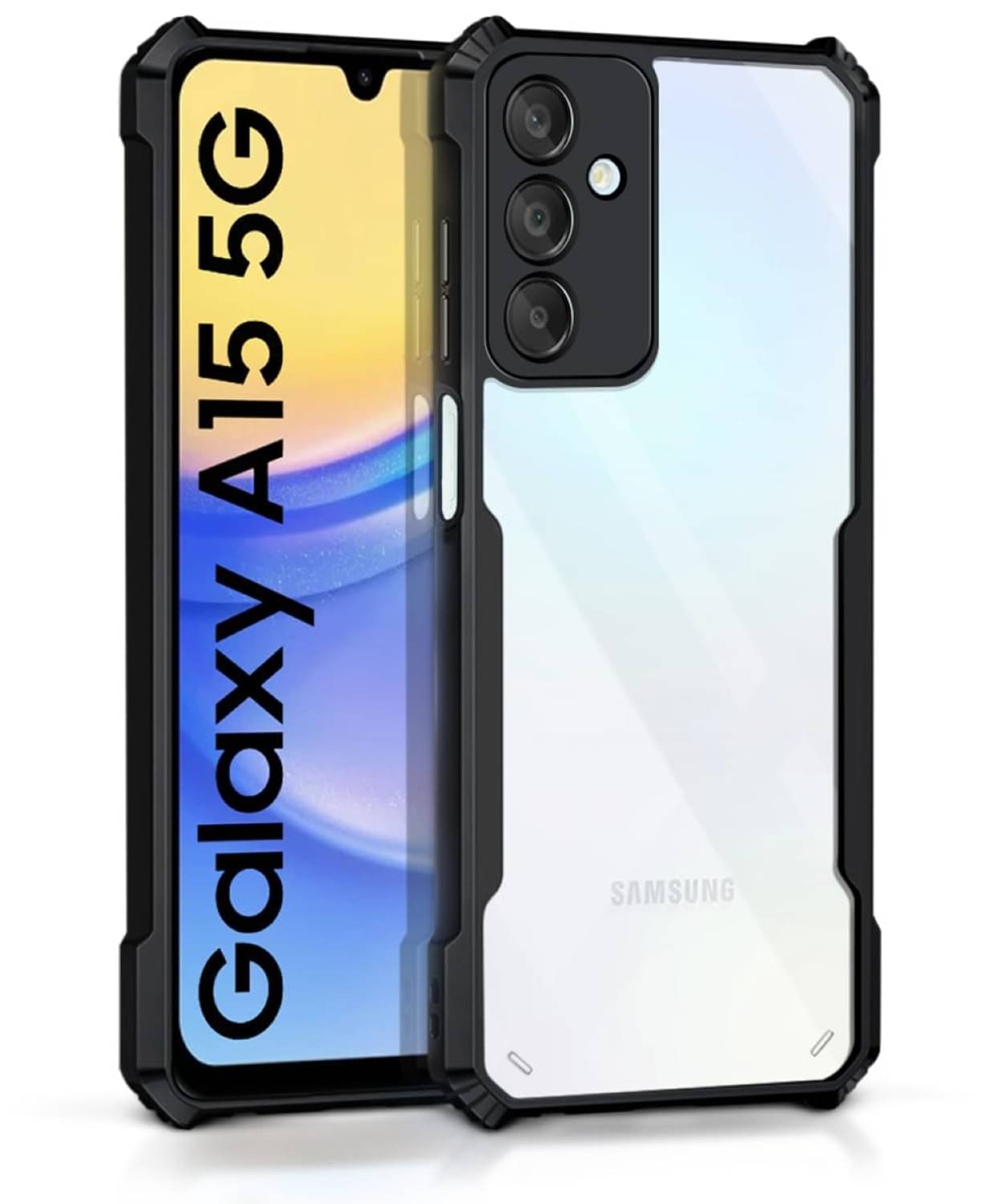     			Case Vault Covers Shock Proof Case Compatible For Polycarbonate Samsung Galaxy A15 ( Pack of 1 )