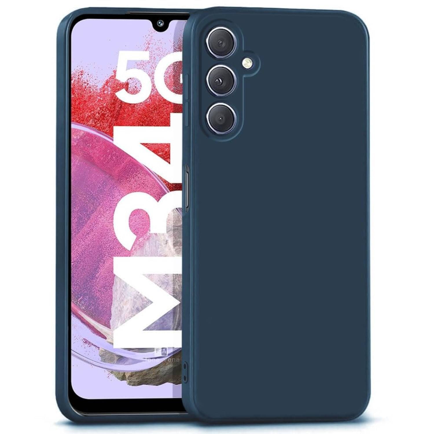     			Case Vault Covers Silicon Soft cases Compatible For Silicon Samsung Galaxy M34 5G ( Pack of 1 )