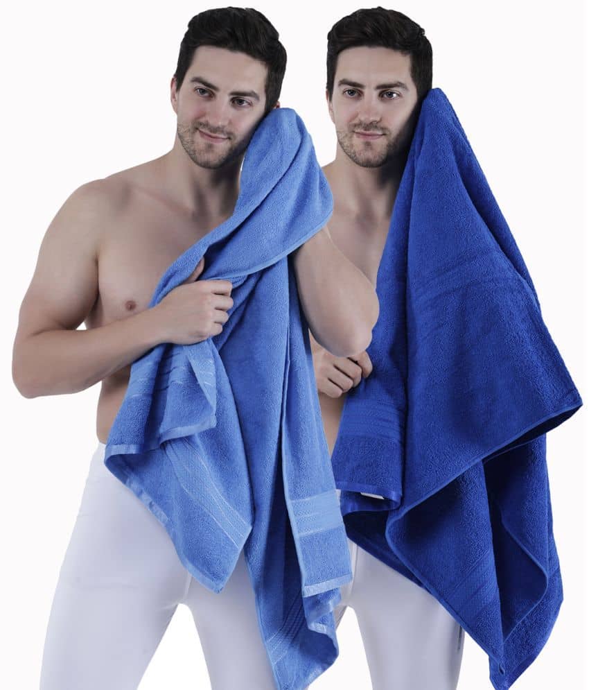 Dollar Cotton Solid 500 -GSM Bath Towel ( Pack of 2 ) - Multicolor - Towels | Buy online on ZillyBuy