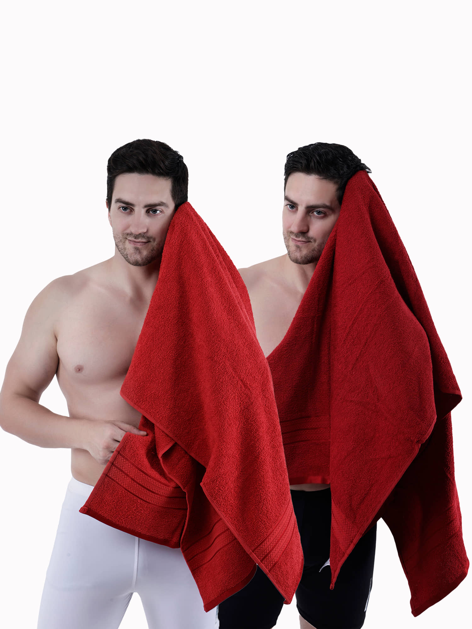Dollar Cotton Solid 500 -GSM Bath Towel ( Pack of 2 ) - Multicolor - Towels | Buy online on ZillyBuy
