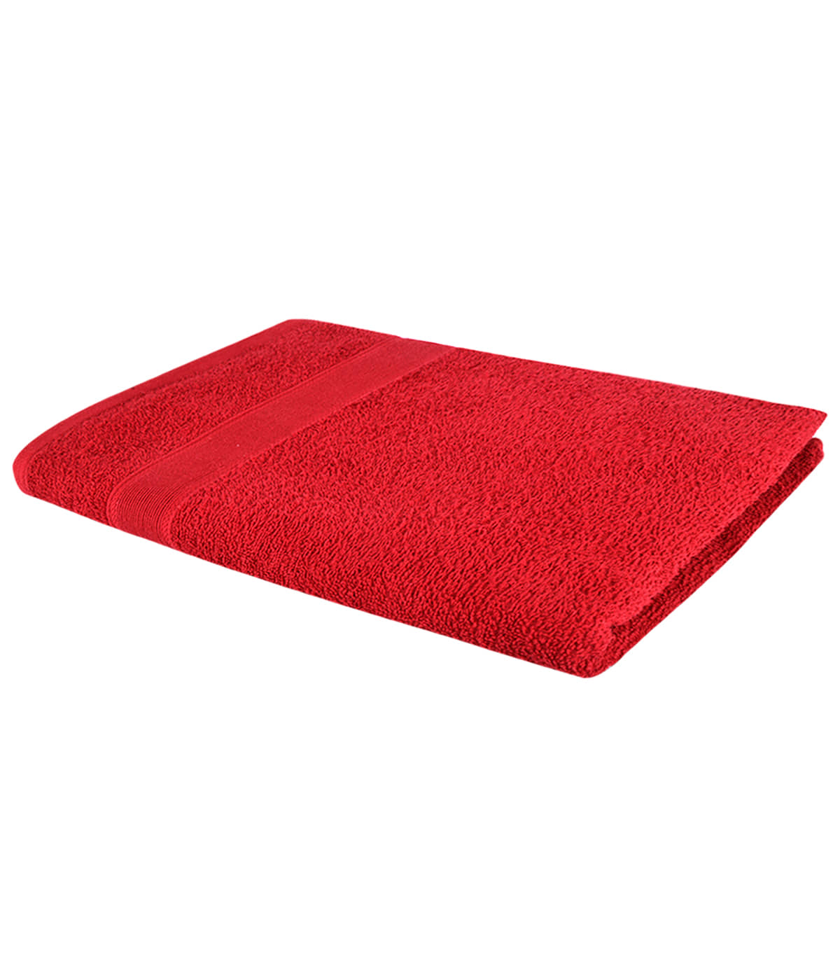 Dollar Cotton Solid 500 -GSM Bath Towel ( Pack of 1 ) - Red - Towels | Buy online on ZillyBuy