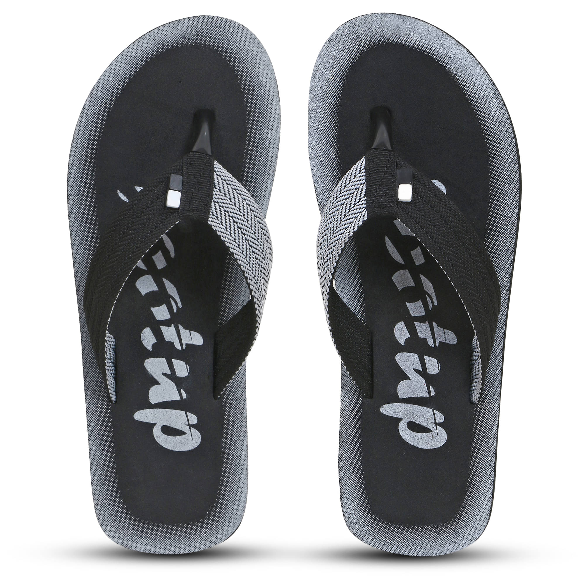     			Footup Black Men's Daily Slipper