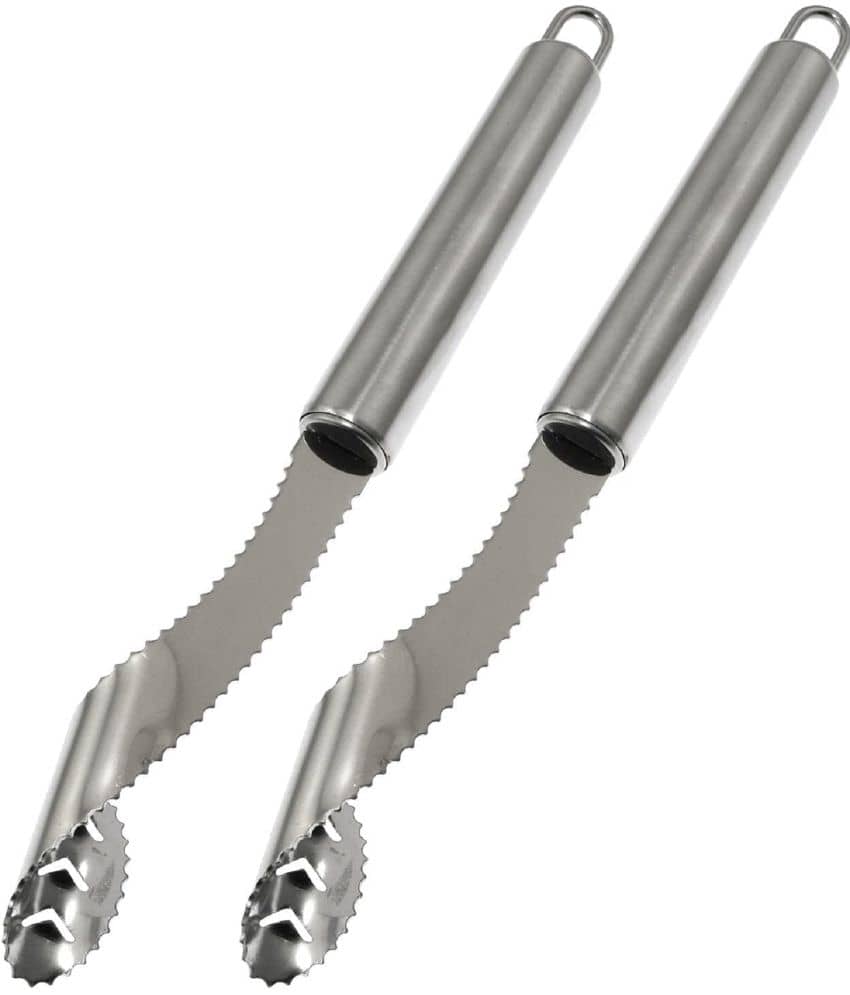GKBOSS Silver Stainless Steel Vegetable Peeler ( Pack of 2 )