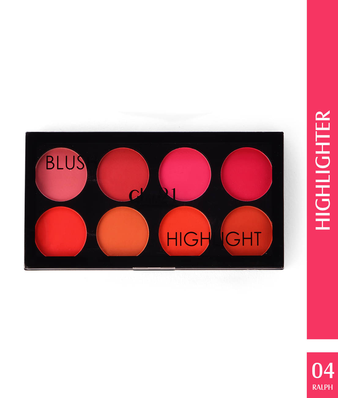     			Glam21 Blush Highlighter Palette Silky pigments for long lasting Shimmer look 24gm Ralph-04
