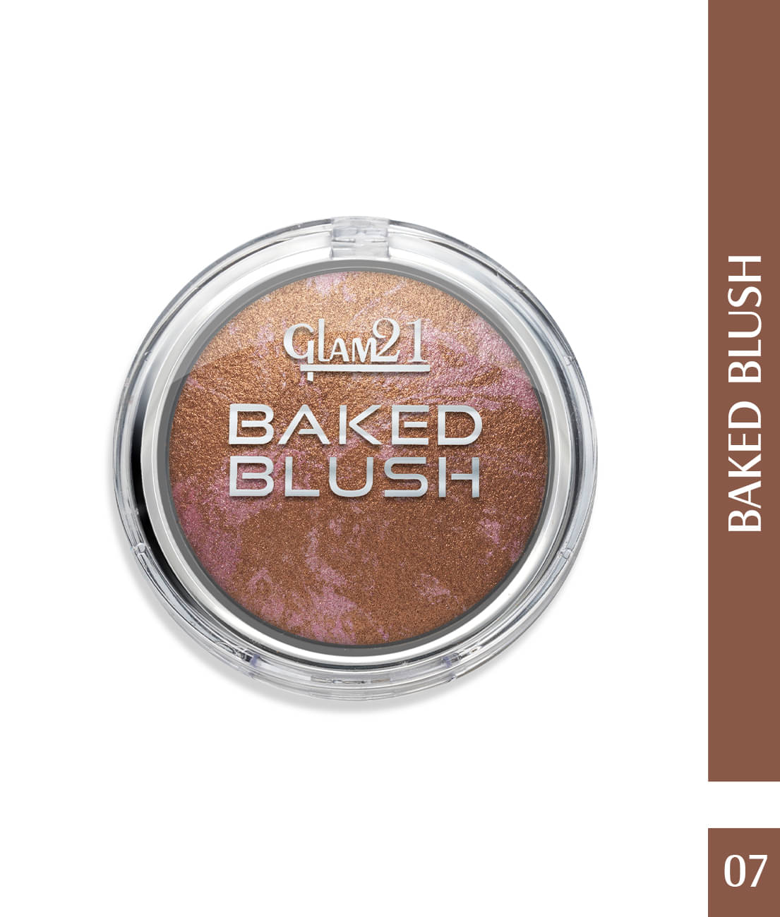     			Glam21 Baked Blusher Highly Pigmented Formula Long-lasting Illuminating Texture 6gm Shade-07