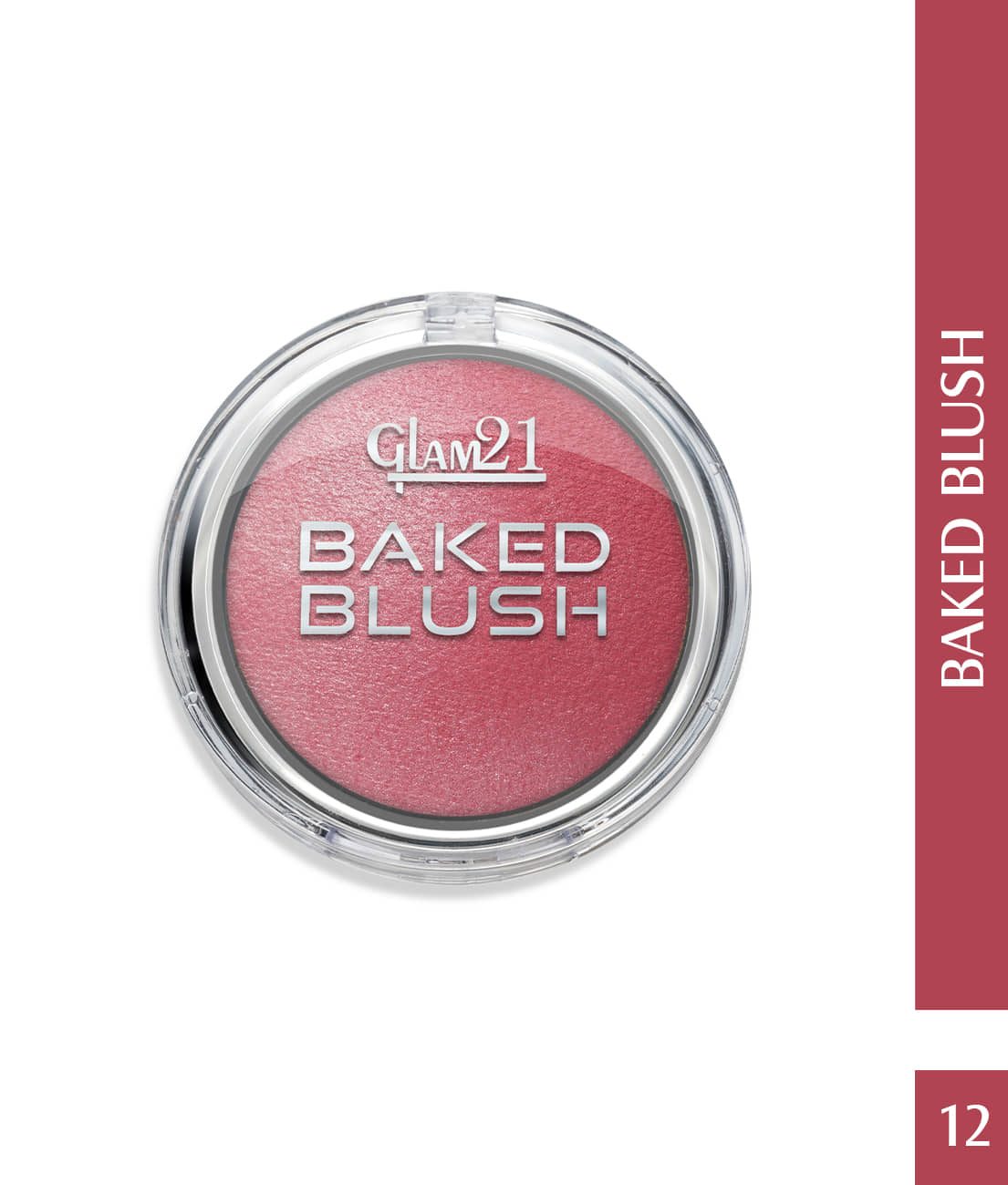 Glam21 Baked Blusher Highly Pigmented Formula Long-lasting Illuminating Texture 6gm Shade-12