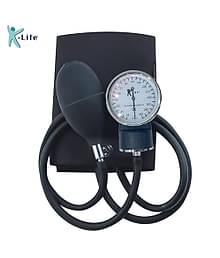 K-life Aneroid Manual Sphygmomanometer & Pressure Gauge Blood Pressure Machine Bp Monitor (Black)