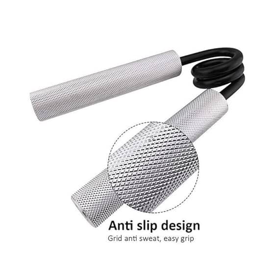 Metal Hand Gripper Forearm Wrist Heavy Strength Exercise Hand Grip/Fitness Grip (Silver) Pack of 1 Metal Hand Gripper Forearm Wrist Heavy Strength Exercise Hand Grip/Fitness Grip (Silver) Pack of 1