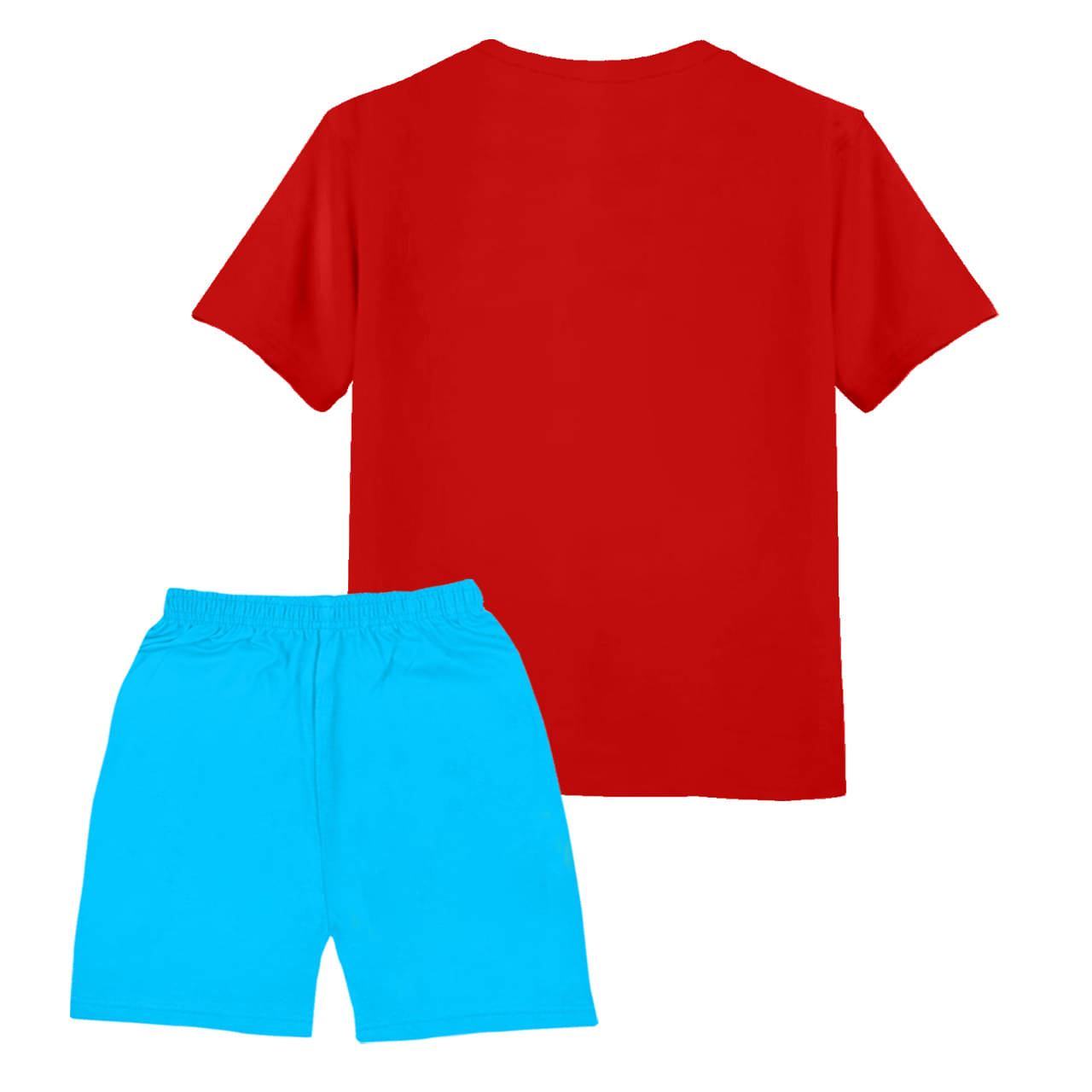     			SILVER FANG Pack of 1 Boys Cotton T-Shirt & Shorts Set ( Red )