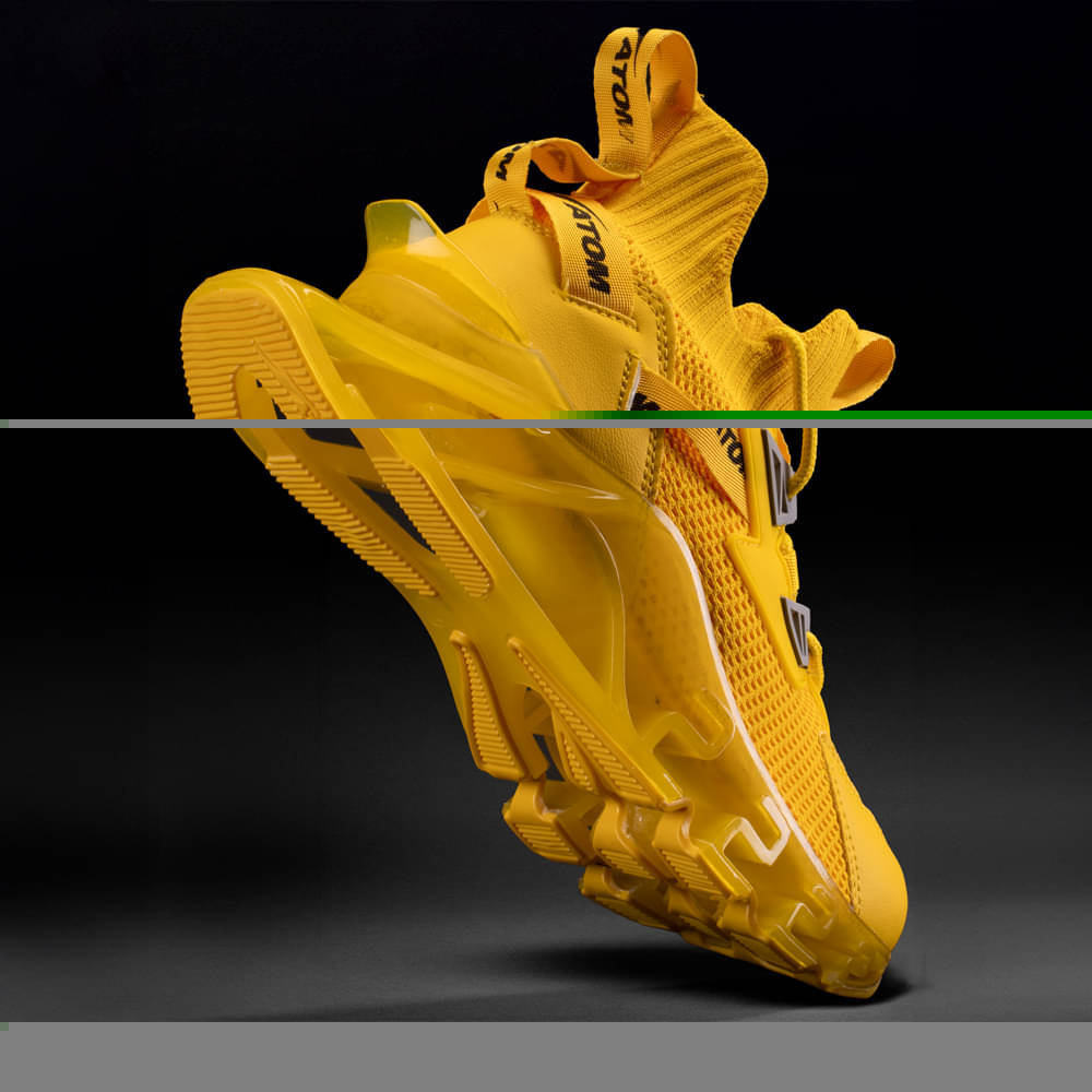 ATOM Spring Edge Alpha 2 Yellow Men's Sneakers ATOM Spring Edge Alpha 2 Yellow Men's Sneakers