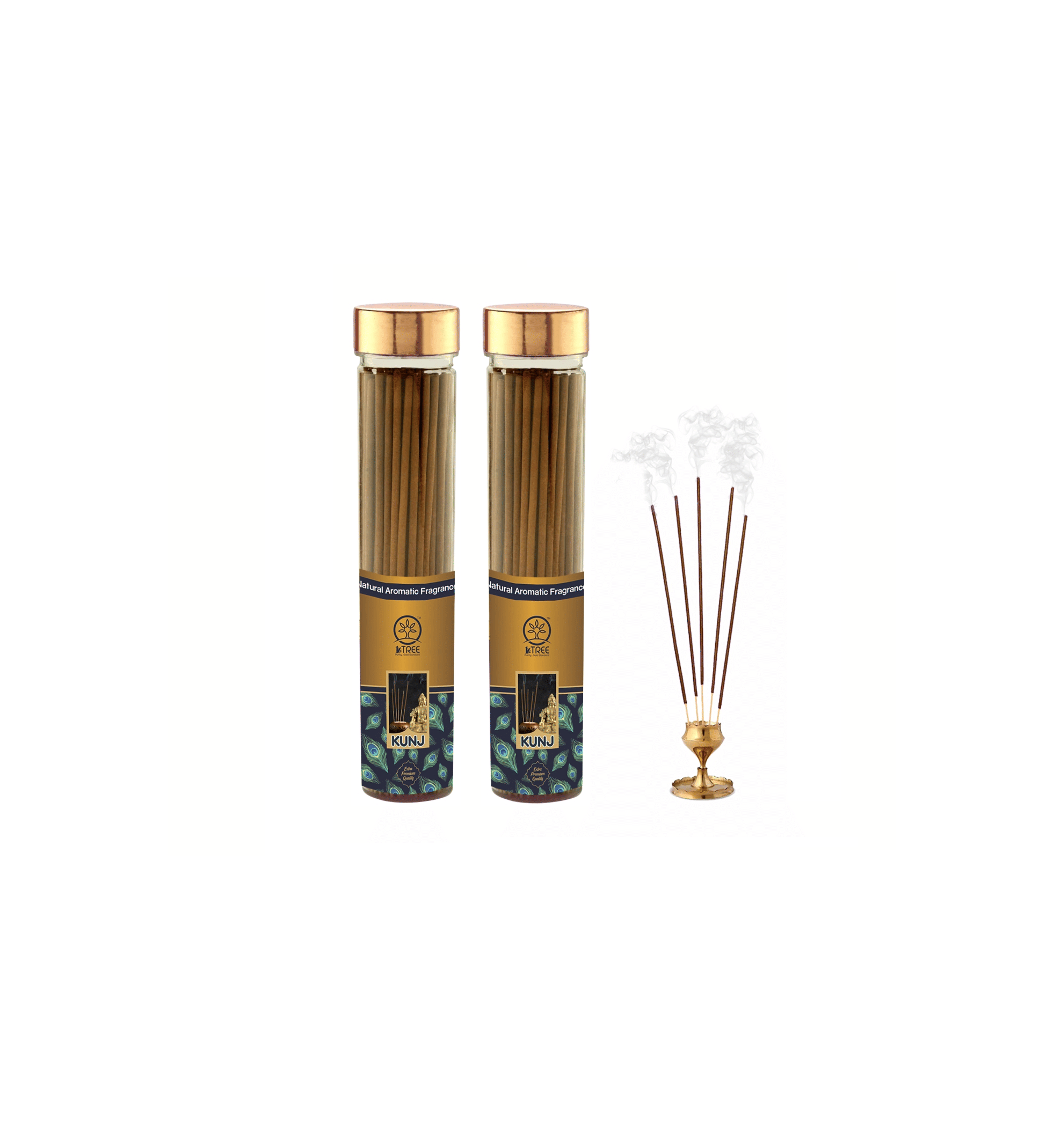     			1 Tree Incense Stick Natural,Aroma 100 gm ( Pack of 2 )