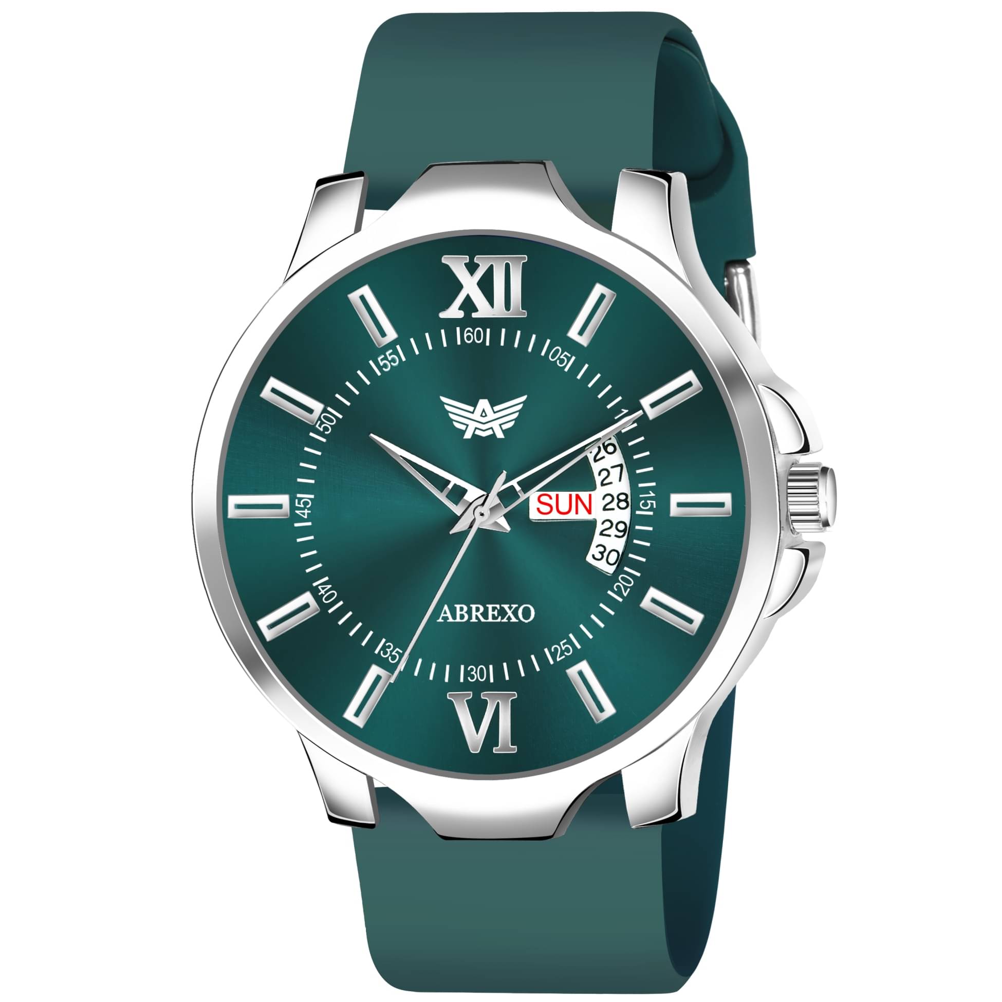     			Abrexo Green Silicon Analog Men's Watch