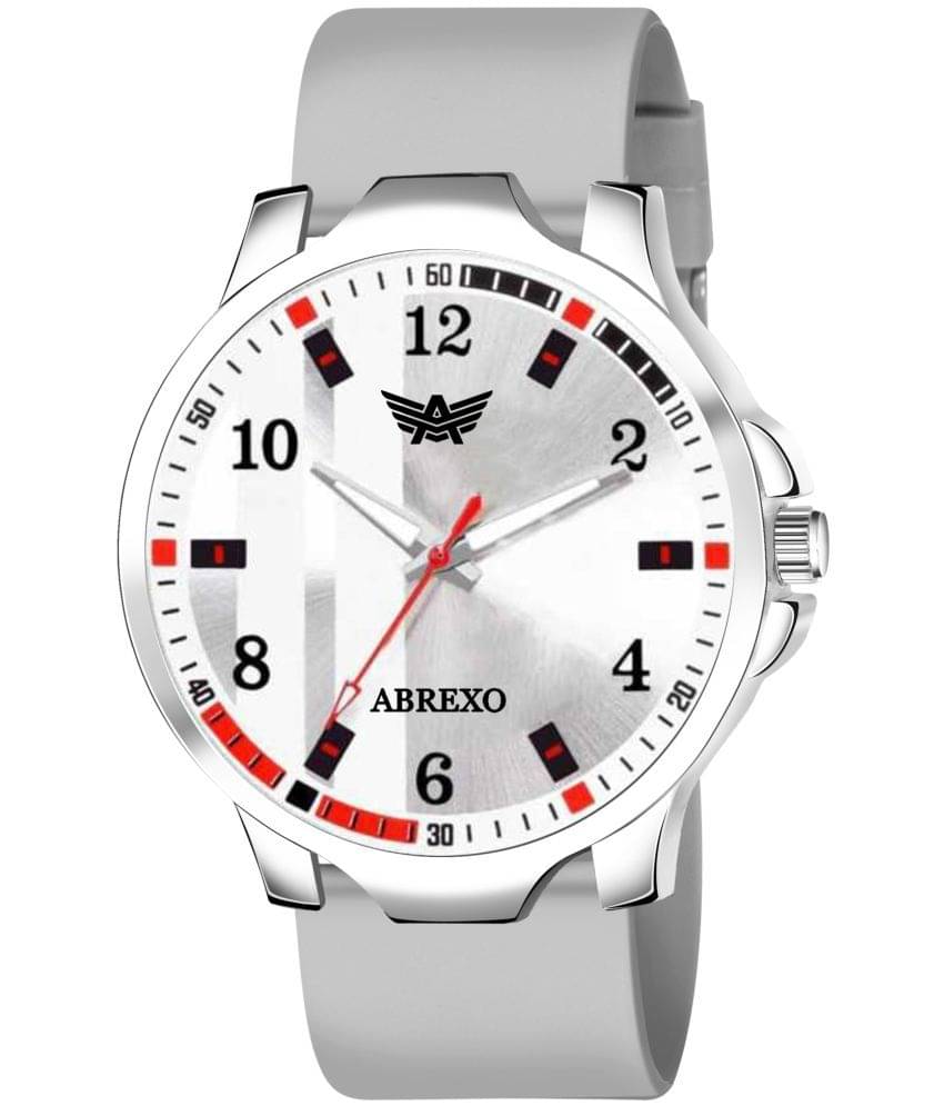     			Abrexo Light Grey Silicon Analog Men's Watch