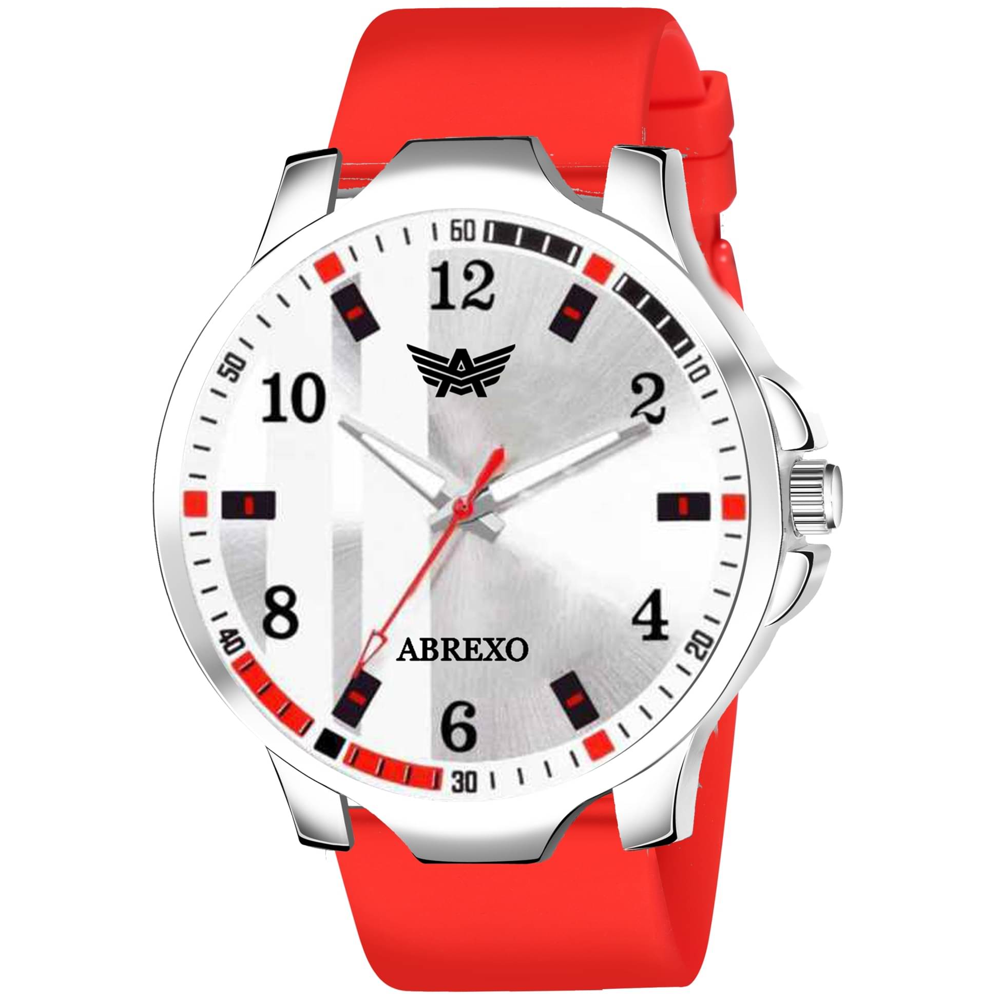     			Abrexo Red Silicon Analog Men's Watch