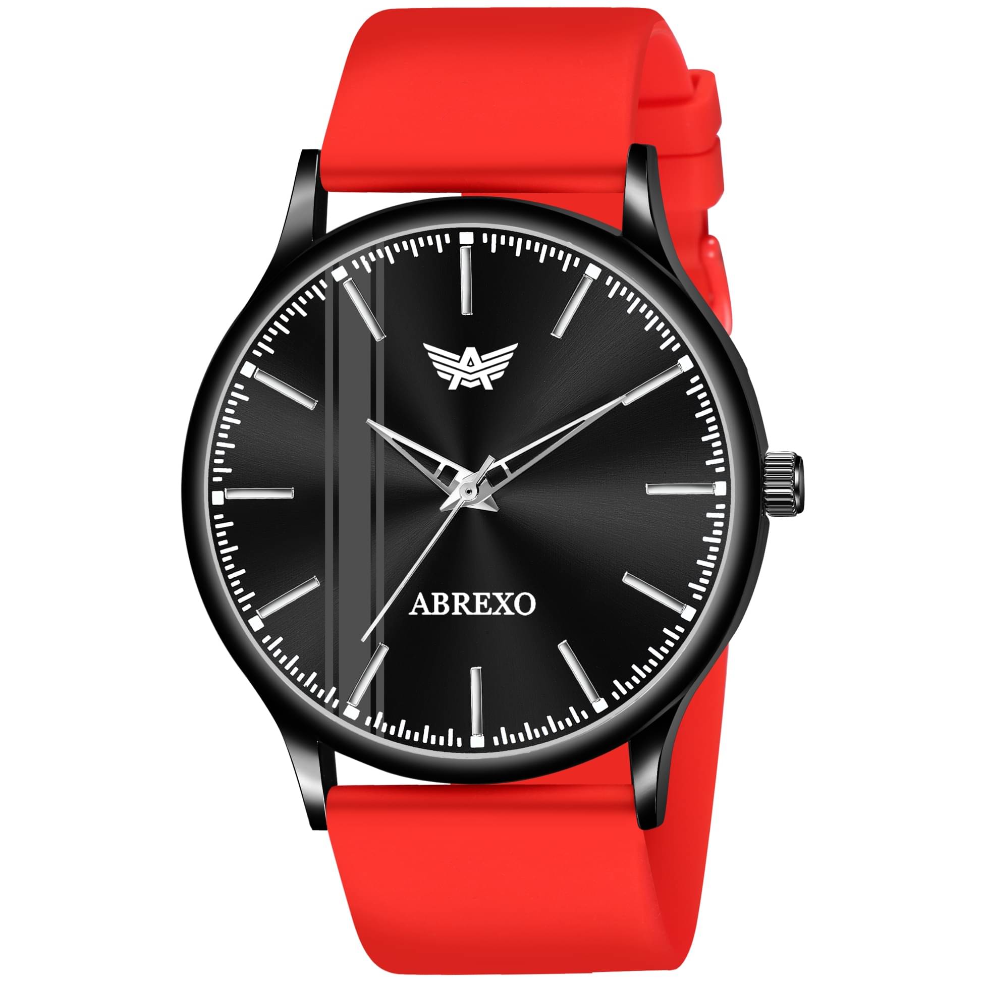     			Abrexo Red Silicon Analog Men's Watch
