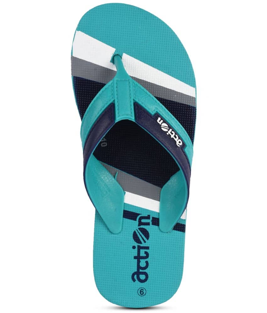 Action Green Men's Thong Flip Flop