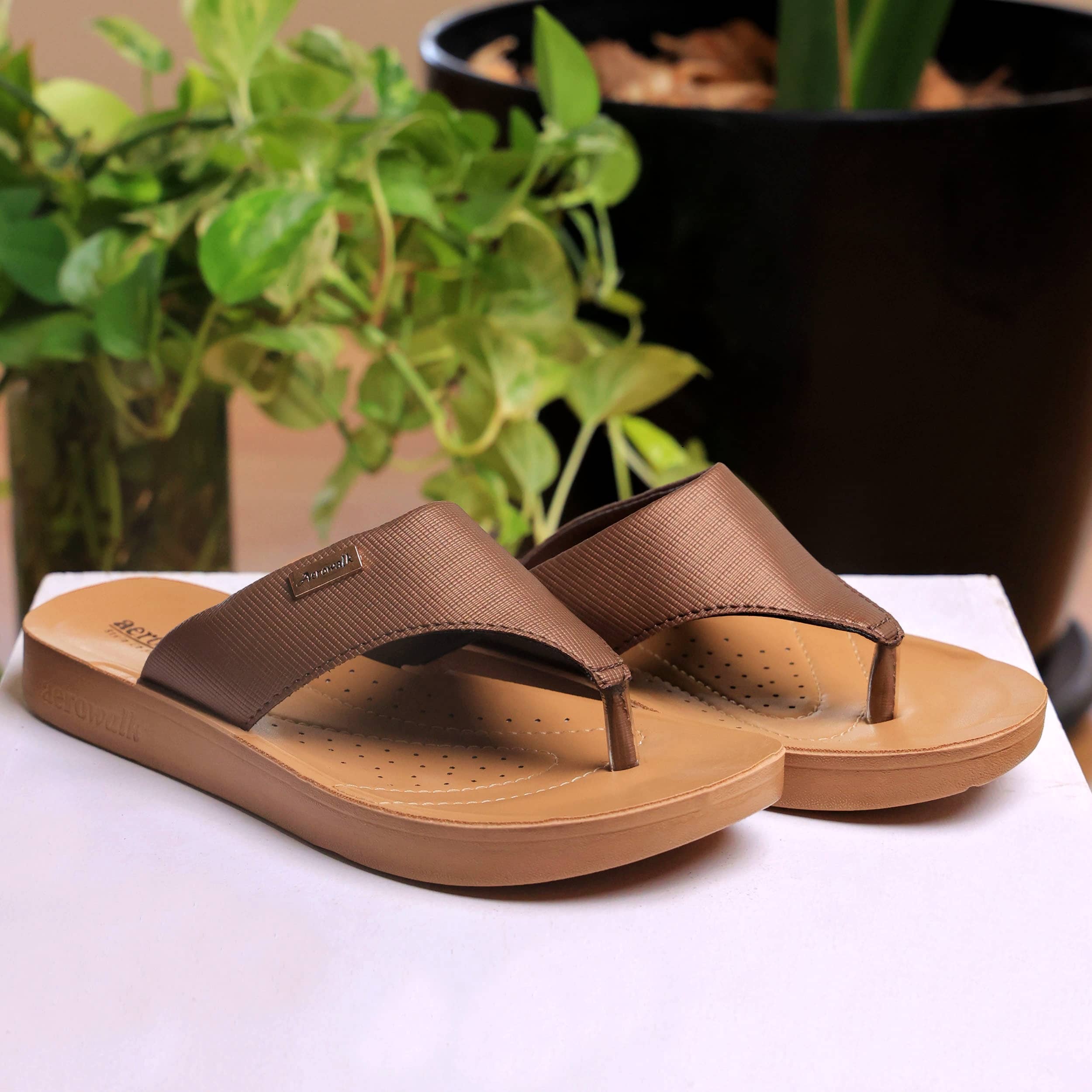 Aerowalk Rust Women's Flats