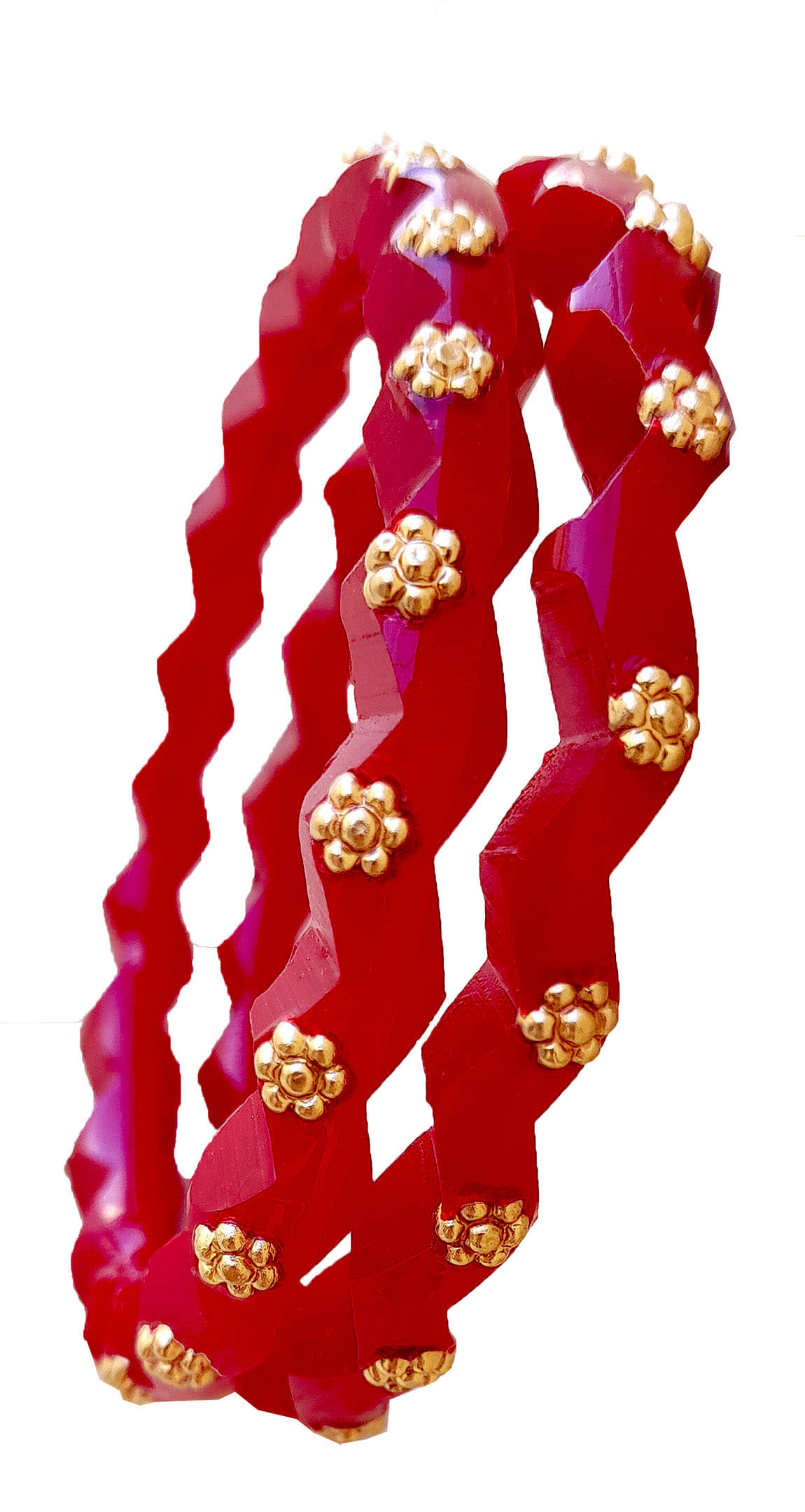 Bovzen Red Bangle ( Pack of 2 ) - Bangles & Bracelets | Buy online on ZillyBuy